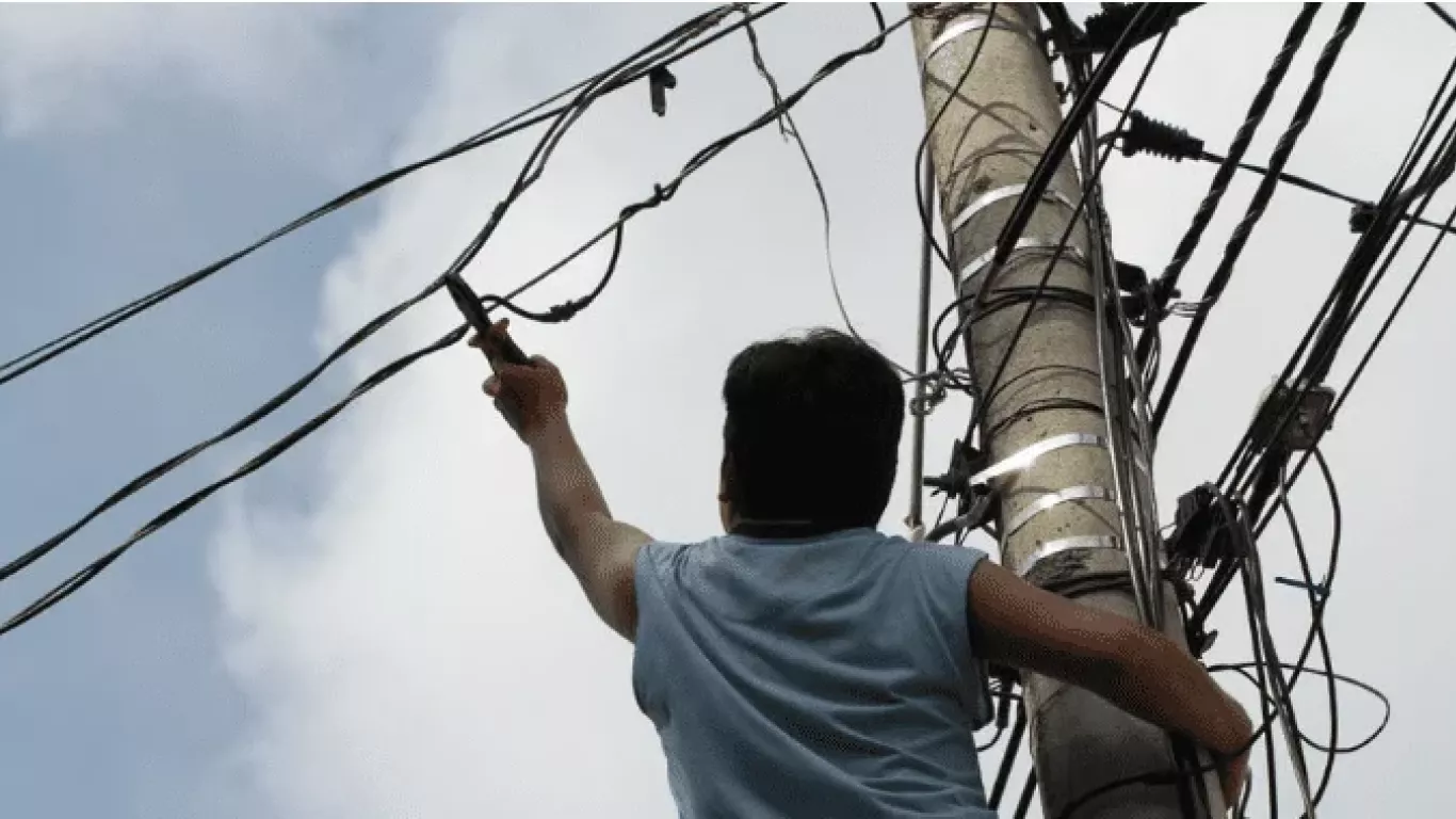 Las cámaras de seguridad frustraron un robo de cable de UTE en Bernabé Rivera