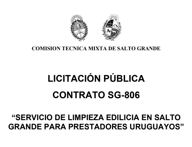 CTM Salto Grande Licitación SG-806